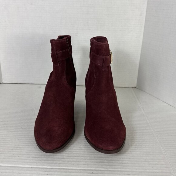 DIBA Sleek Bootie Boot Women's 9M Burgundy Suede Leather Upper NWOB 9324 - Picture 8 of 12